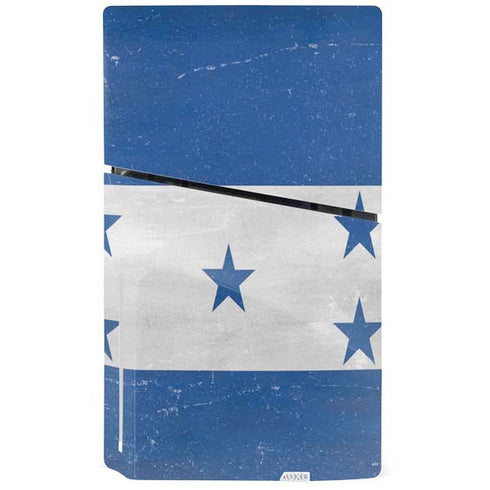 Honduras Flag Distressed PS5 Slim Disk Bundle Skin