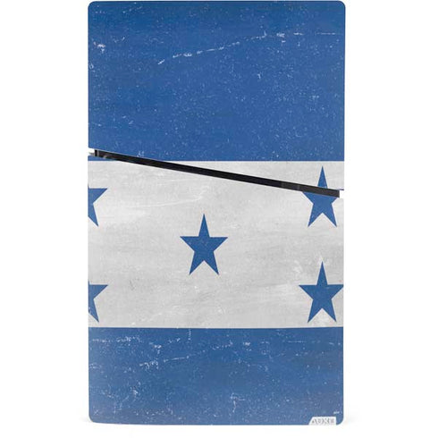 Honduras Flag Distressed PS5 Slim Digital Edition Bundle Skin