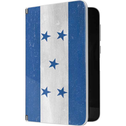 Honduras Flag Distressed Surface Duo Skin