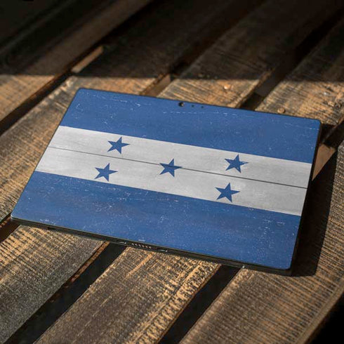 Honduras Flag Distressed Surface Pro 6 Skin