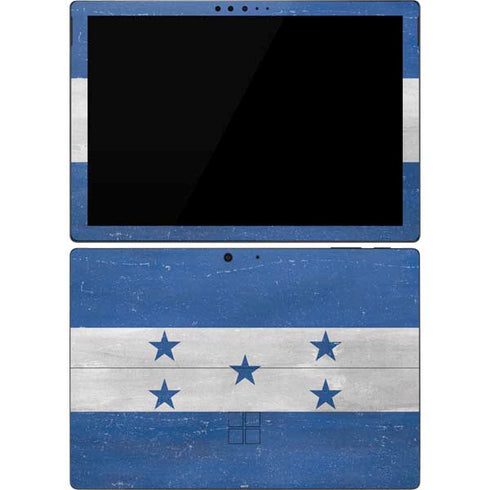 Honduras Flag Distressed Surface Pro 7 Skin