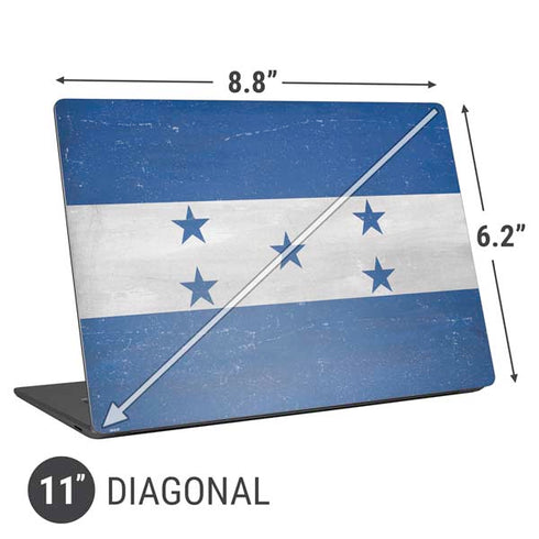 Honduras Flag Distressed Universal Laptop 11in (8.8 x 6.2in) Skin