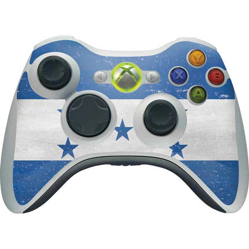 Honduras Flag Distressed Xbox 360 Wireless Controller Skin