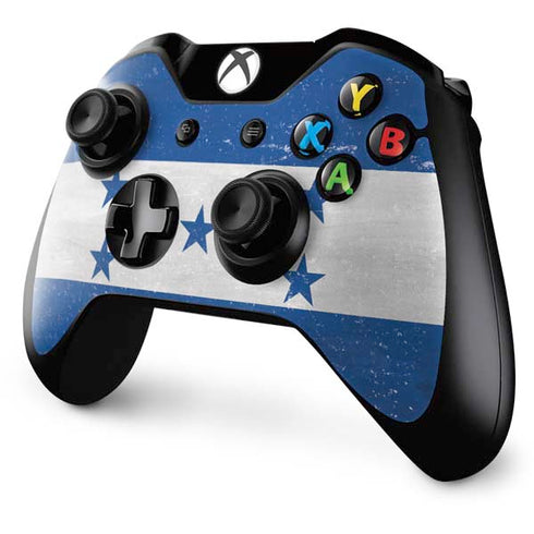 Honduras Flag Distressed Xbox One Controller Skin