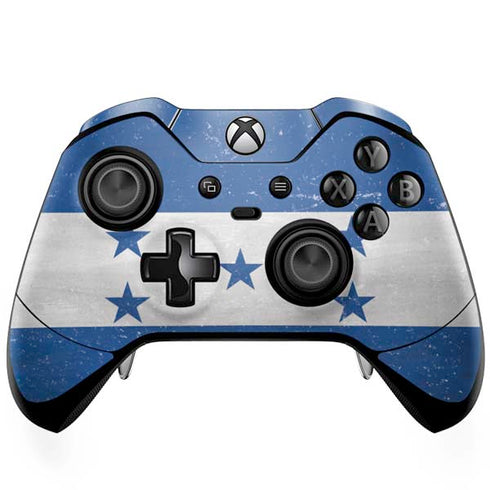 Honduras Flag Distressed Xbox One Elite Controller Skin
