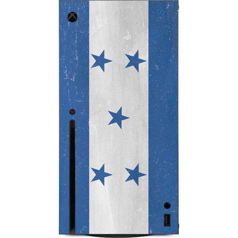 Honduras Flag Distressed Xbox Series X Console Skin