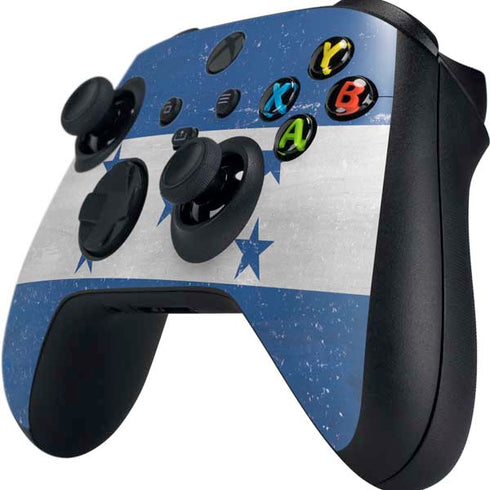 Honduras Flag Distressed Xbox Series X Controller Skin