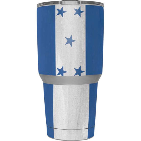 Honduras Flag Distressed Yeti 30oz Rambler Tumbler Skin