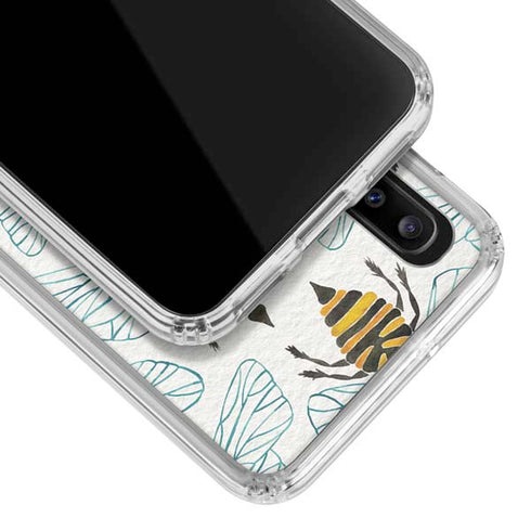 Cat Coq Honey Bee Galaxy A20 Clear Case
