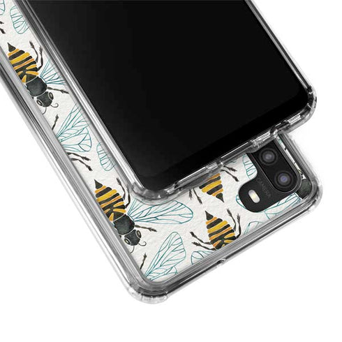 Cat Coq Honey Bee Galaxy A21 Clear Case