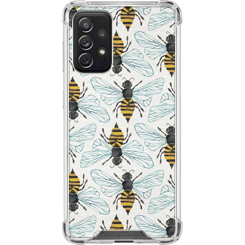 Cat Coq Honey Bee Galaxy A72 5G Clear Case