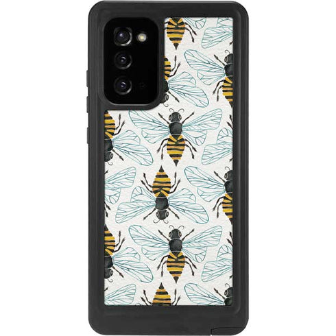 Cat Coq Honey Bee Galaxy Note20 5G Waterproof Case