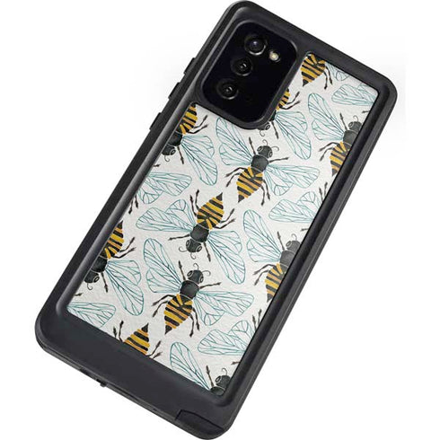 Cat Coq Honey Bee Galaxy Note20 5G Waterproof Case