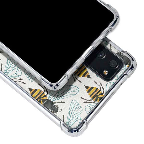 Cat Coq Honey Bee Galaxy S20 FE Clear Case