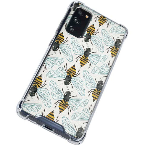 Cat Coq Honey Bee Galaxy S20 FE Clear Case