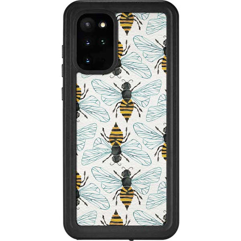 Cat Coq Honey Bee Galaxy S20 Plus Waterproof Case