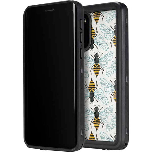 Cat Coq Honey Bee Galaxy S20 Plus Waterproof Case