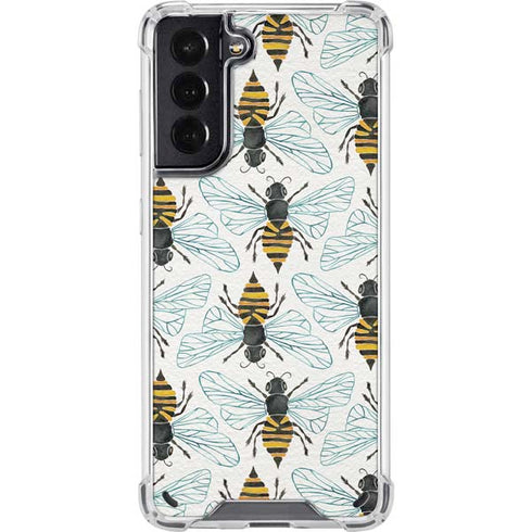 Cat Coq Honey Bee Galaxy S21 5G Clear Case