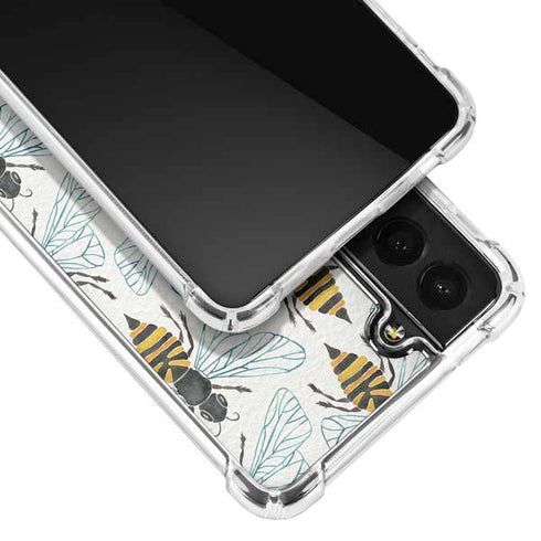 Cat Coq Honey Bee Galaxy S21 FE Clear Case