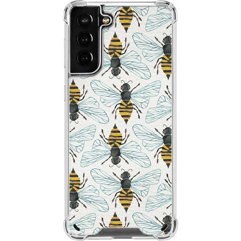 Cat Coq Honey Bee Galaxy S21 Plus 5G Clear Case