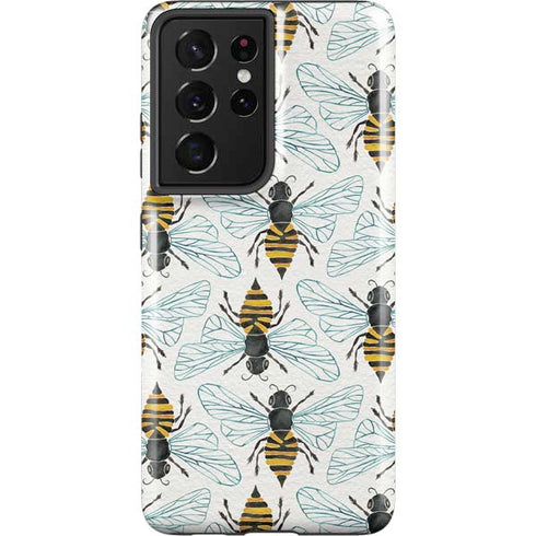 Cat Coq Honey Bee Galaxy S21 Ultra 5G Pro Case