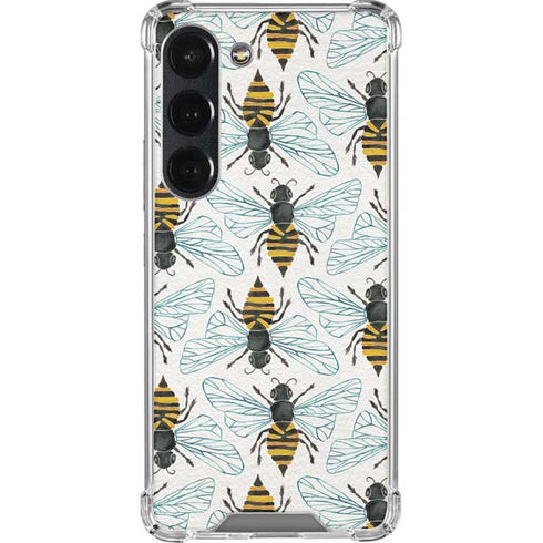 Cat Coq Honey Bee Galaxy S23 Clear Case