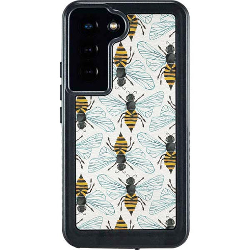 Cat Coq Honey Bee Galaxy S23 Waterproof Case