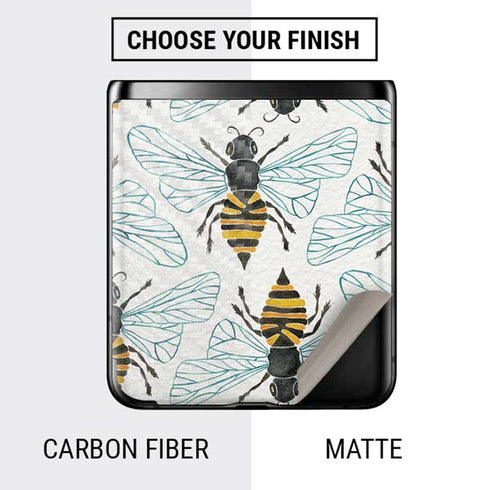 Cat Coq Honey Bee Galaxy Z Flip Skin