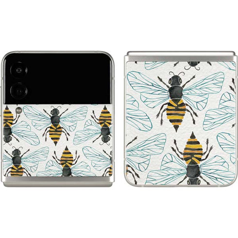 Cat Coq Honey Bee Galaxy Z Flip3 5G Skin
