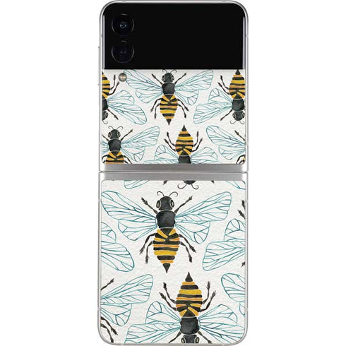 Cat Coq Honey Bee Galaxy Z Flip3 5G Skin