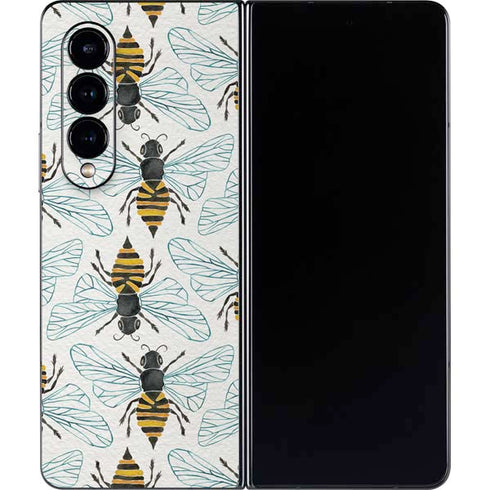 Cat Coq Honey Bee Galaxy Z Fold4 5G Skin