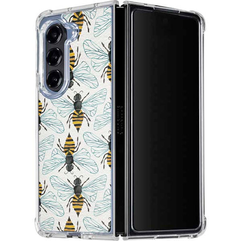Honey Bee by Cat Coq Galaxy Z Fold5 5G Clear Case