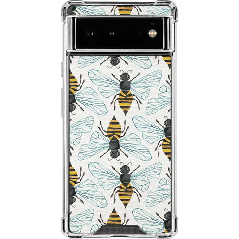 Cat Coq Honey Bee Google Pixel 6 Clear Case