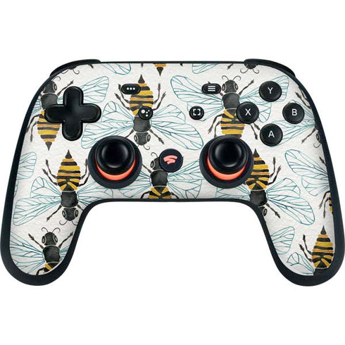 Cat Coq Honey Bee Google Stadia Controller Skin