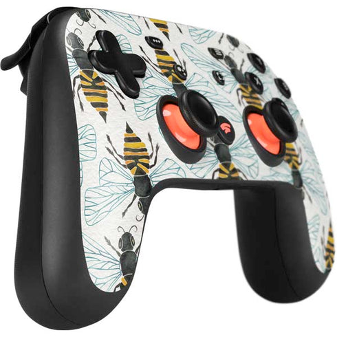 Cat Coq Honey Bee Google Stadia Controller Skin