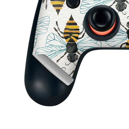 Cat Coq Honey Bee Google Stadia Controller Skin