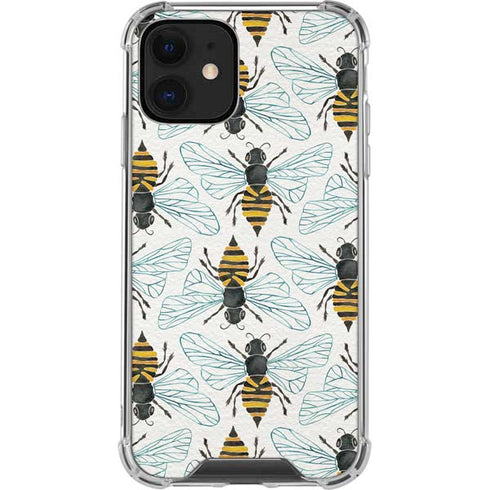 Cat Coq Honey Bee iPhone 12 Clear Case