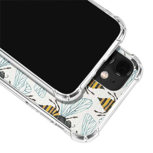 Cat Coq Honey Bee iPhone 12 Clear Case