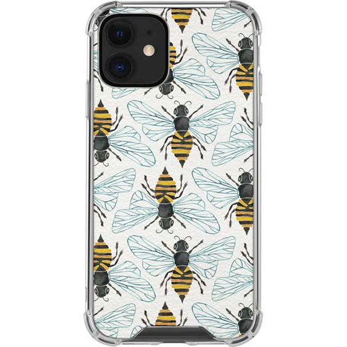 Cat Coq Honey Bee iPhone 12 Mini Clear Case
