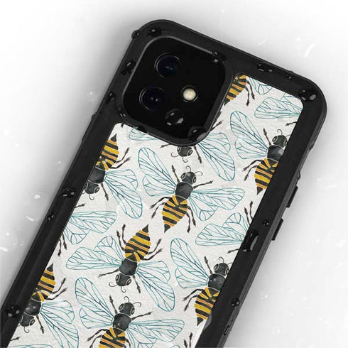 Cat Coq Honey Bee iPhone 12 Mini Waterproof Case