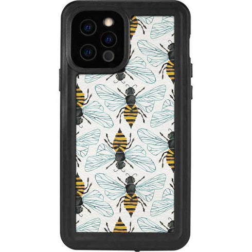 Cat Coq Honey Bee iPhone 12 Pro Waterproof Case