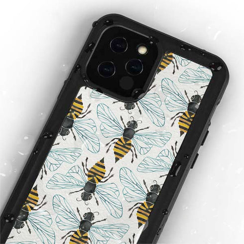 Cat Coq Honey Bee iPhone 12 Pro Waterproof Case