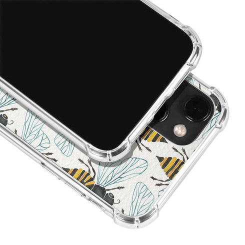 Cat Coq Honey Bee iPhone 13 Mini Clear Case