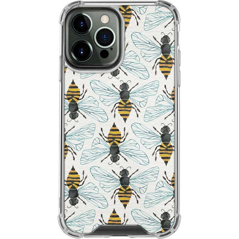 Cat Coq Honey Bee iPhone 13 Pro Max Clear Case