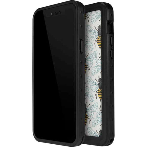 Cat Coq Honey Bee iPhone 14 Pro Max Waterproof Case