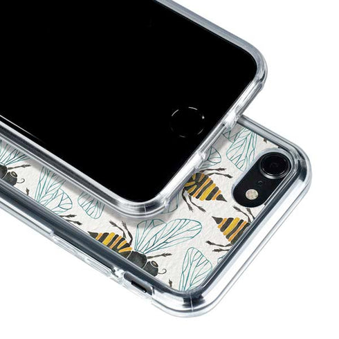 Cat Coq Honey Bee iPhone SE (2nd & 3rd Gen) Clear Case