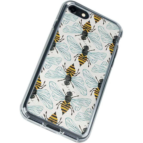 Cat Coq Honey Bee iPhone SE (2nd & 3rd Gen) Clear Case