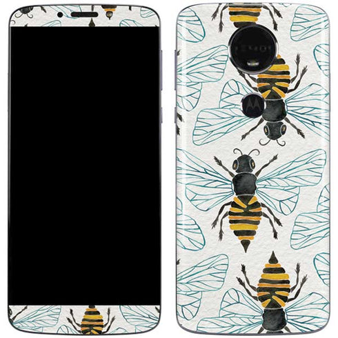 Cat Coq Honey Bee Moto E5 Plus Skin