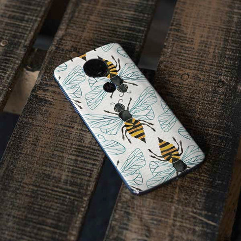 Cat Coq Honey Bee Moto E5 Plus Skin