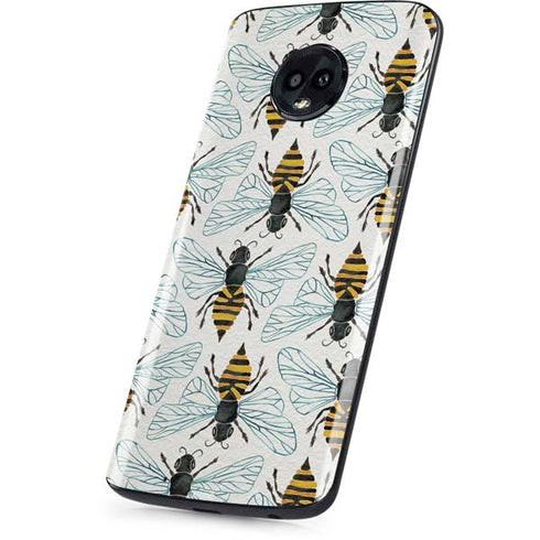 Cat Coq Honey Bee Moto G6 Skin
